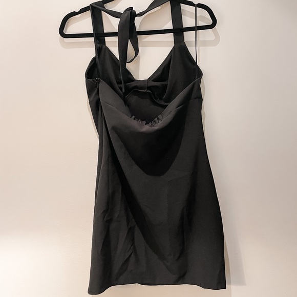 ZARA Basics collection - Black Halter Mini Dress - size L - never worn! - Picture 4 of 6